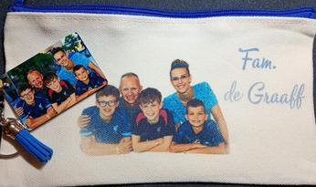 Bedrukte etui met foto